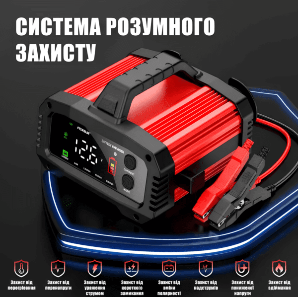 Зарядное устройство Foxsur FPT-250 12V - 25А, 24V - 15А — изображение 4