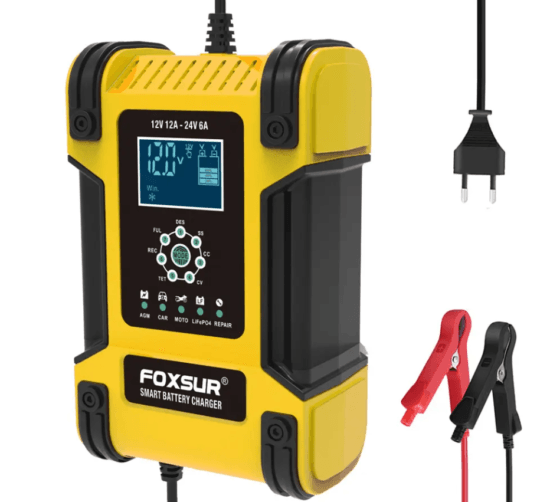 Зарядное устройство Foxsur FBC122412D 12V-12A, 24V-6A